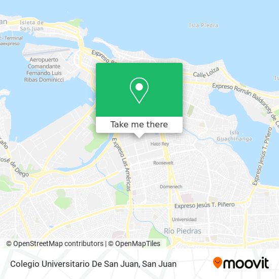 Colegio Universitario De San Juan map