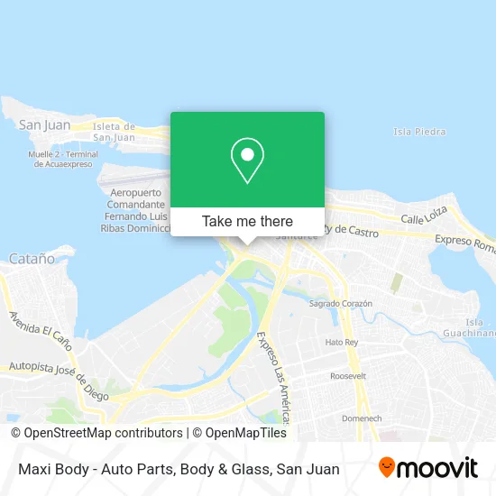 Mapa de Maxi Body - Auto Parts, Body & Glass