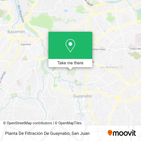 Mapa de Planta De Filtración De Guaynabo