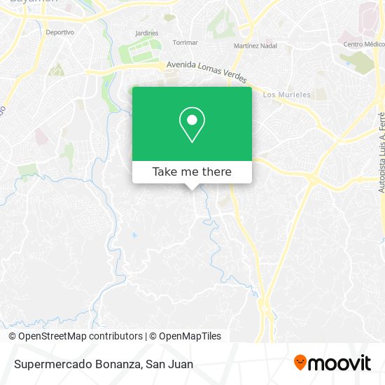 Supermercado Bonanza map
