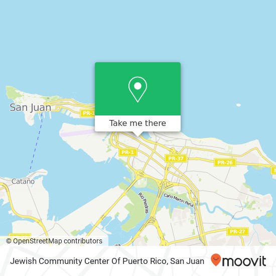 Jewish Community Center Of Puerto Rico map