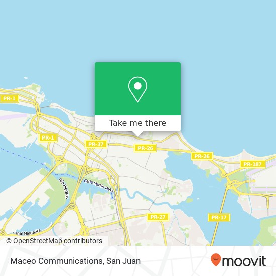 Maceo Communications map