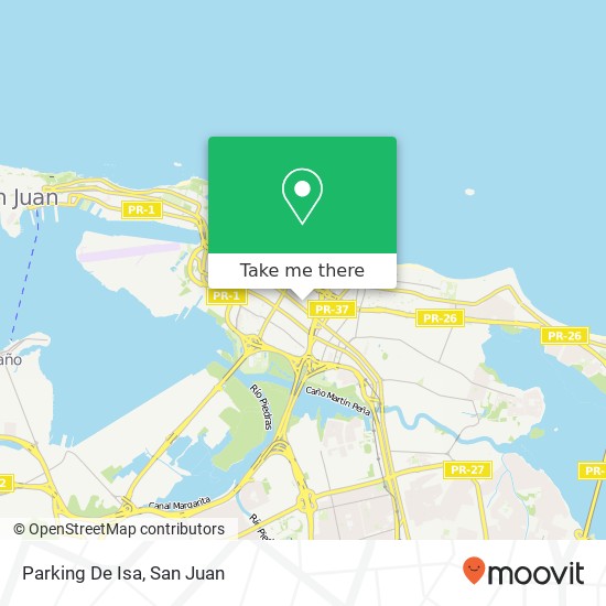 Parking De Isa map