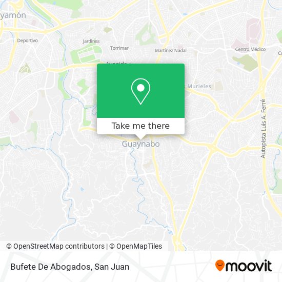 Bufete De Abogados map