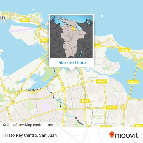 Mapa de Hato Rey Centro