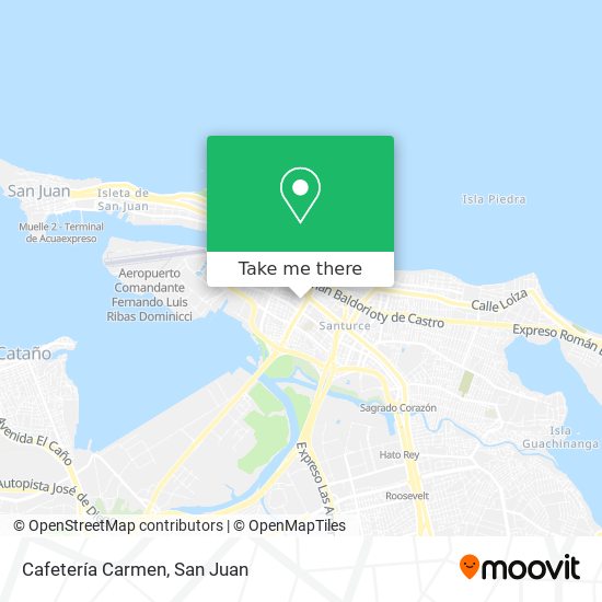 Mapa de Cafetería Carmen