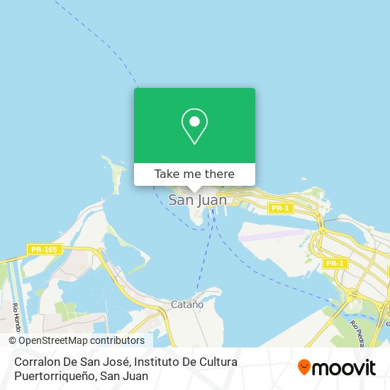 Corralon De San José, Instituto De Cultura Puertorriqueño map
