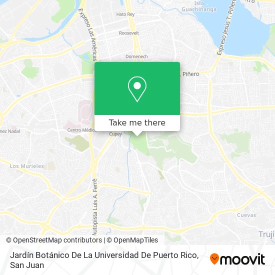 Mapa de Jardín Botánico De La Universidad De Puerto Rico