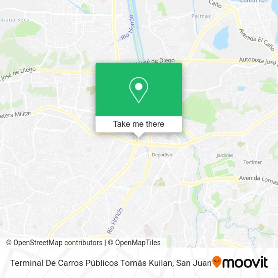Terminal De Carros Públicos Tomás Kuilan map