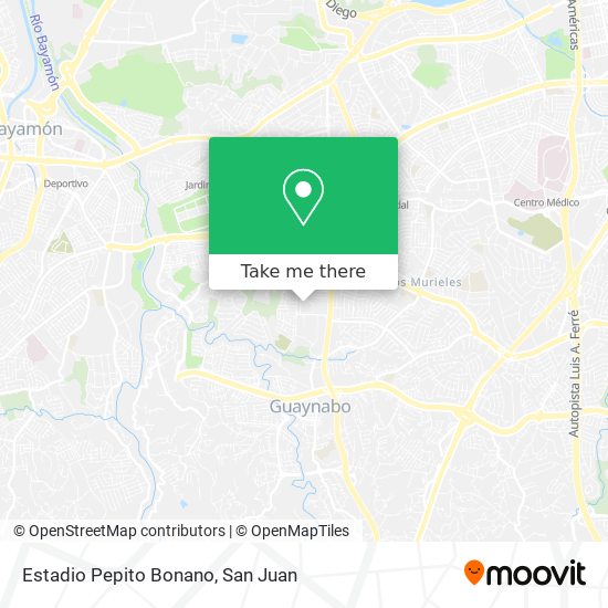 Estadio Pepito Bonano map