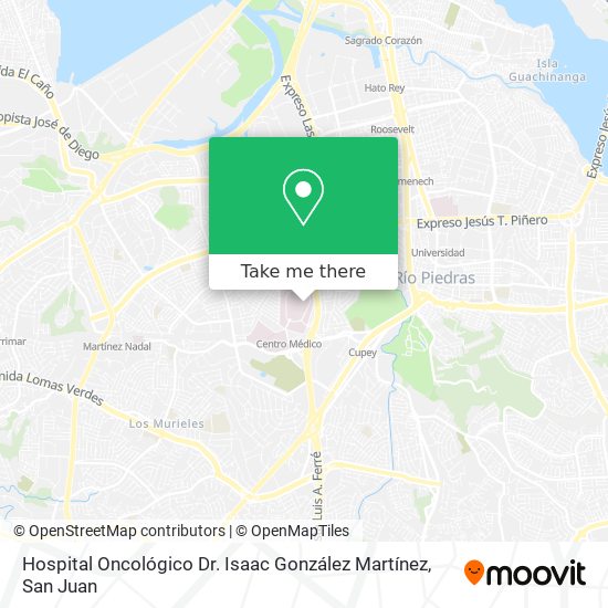 Mapa de Hospital Oncológico Dr. Isaac González Martínez