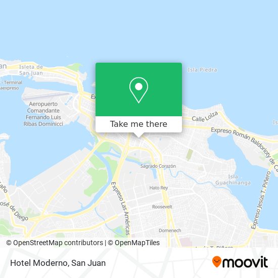 Hotel Moderno map