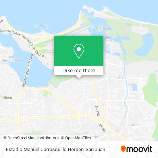 Estadio Manuel Carrasquillo Herpen map