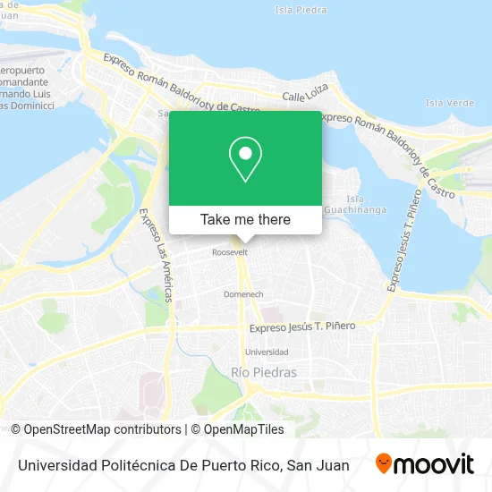 Mapa de Universidad Politécnica De Puerto Rico
