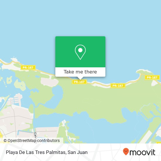 Playa De Las Tres Palmitas map