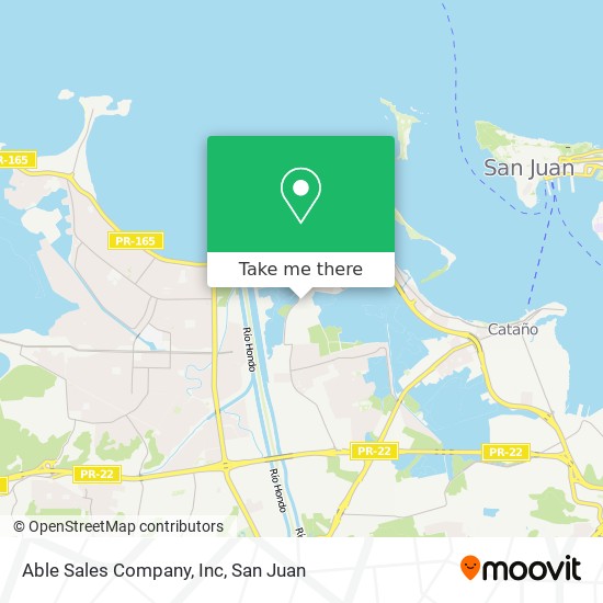Able Sales Company, Inc map
