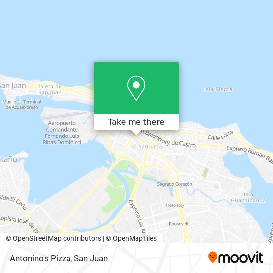 Antonino's Pizza map