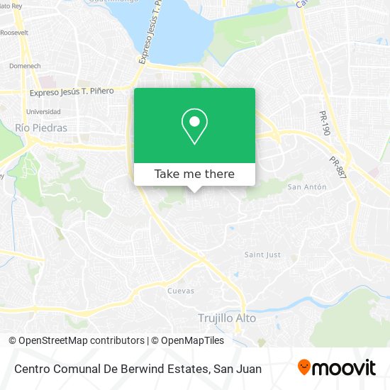 Centro Comunal De Berwind Estates map