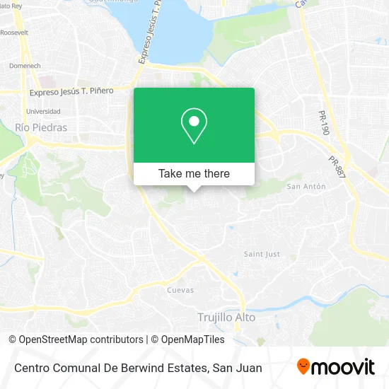 Centro Comunal De Berwind Estates map