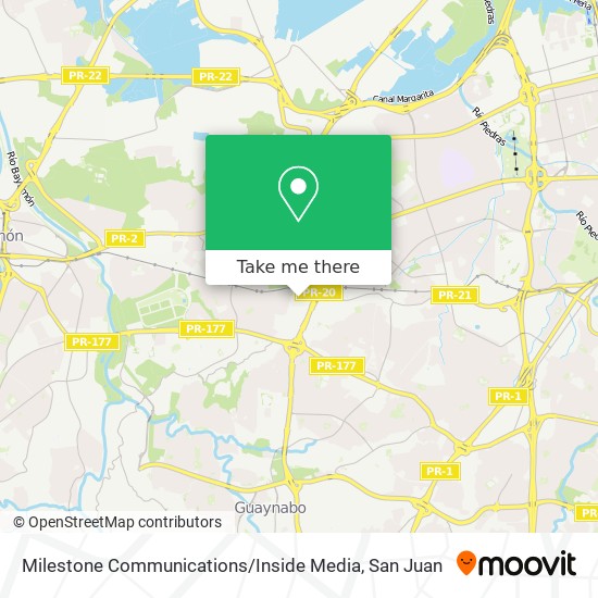 Milestone Communications / Inside Media map
