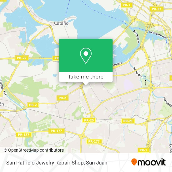 San Patricio Jewelry Repair Shop map