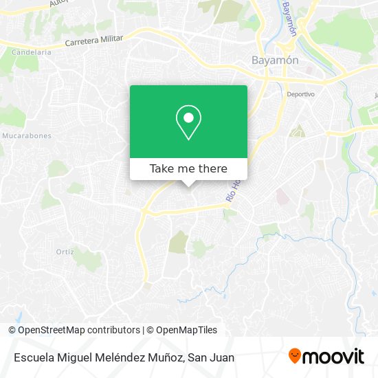 Escuela Miguel Meléndez Muñoz map
