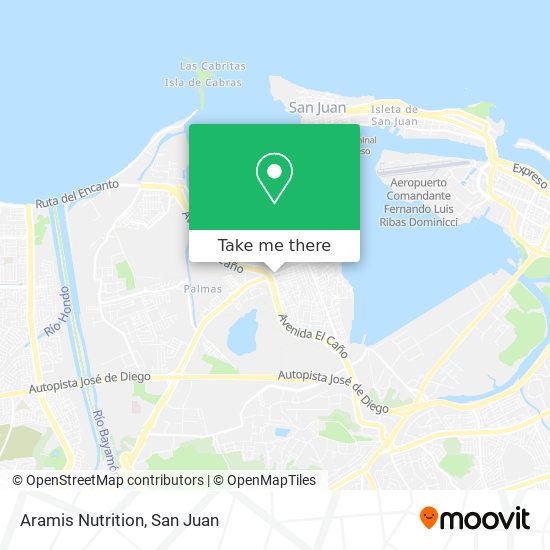 Aramis Nutrition map