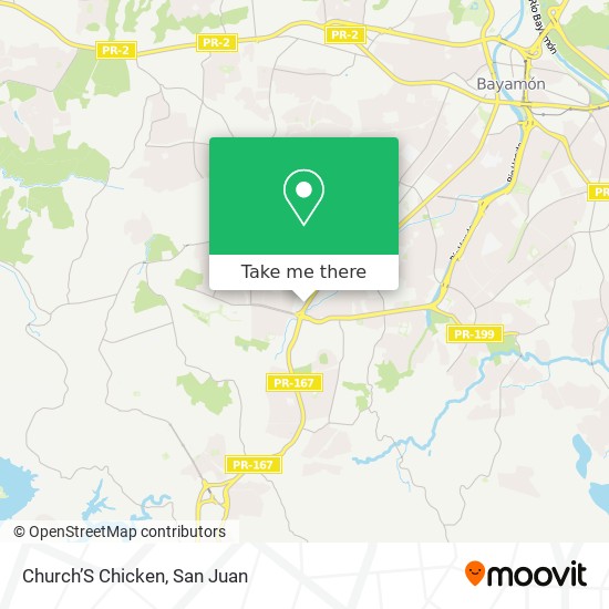 Church’S Chicken map