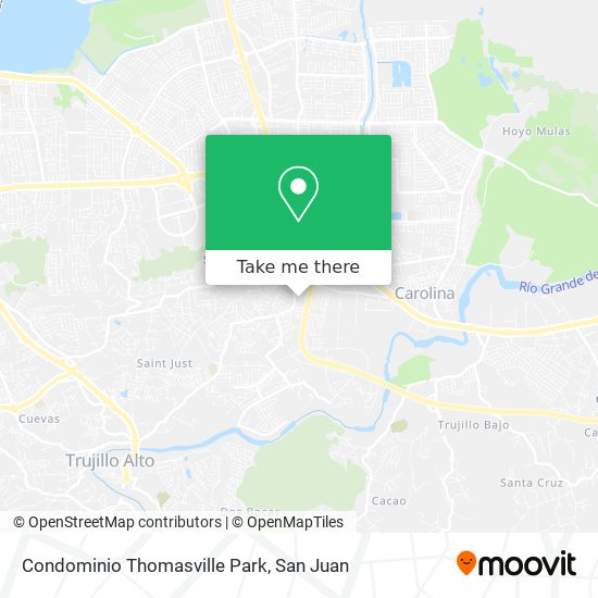 Condominio Thomasville Park map