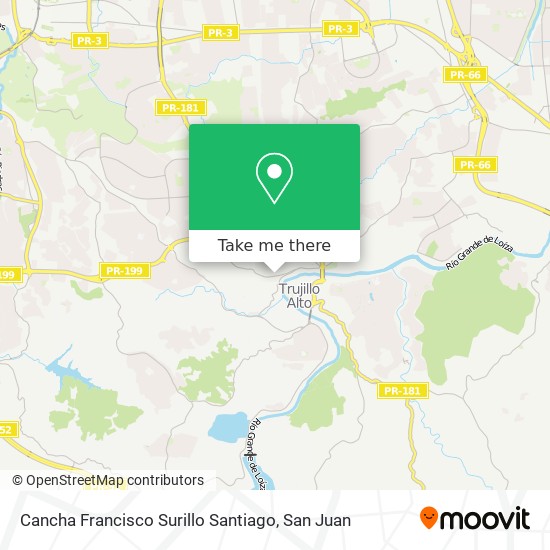 Cancha Francisco Surillo Santiago map