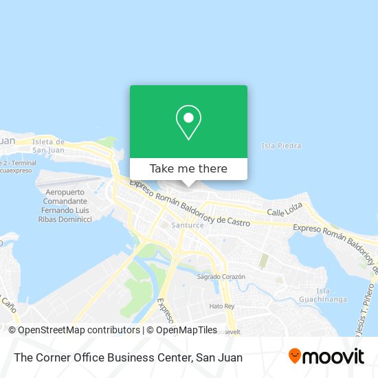 The Corner Office Business Center map