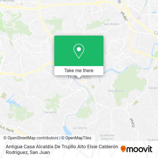 Antigua Casa Alcaldía De Trujillo Alto Elsie Calderón Rodríguez map