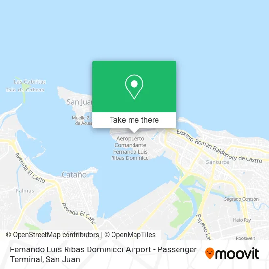 Mapa de Fernando Luis Ribas Dominicci Airport - Passenger Terminal