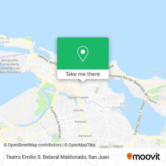 Mapa de Teatro Emilio S. Belaval Maldonado