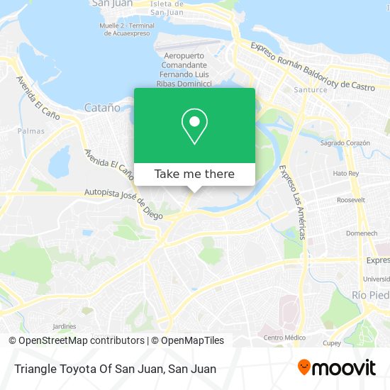 Triangle Toyota Of San Juan map