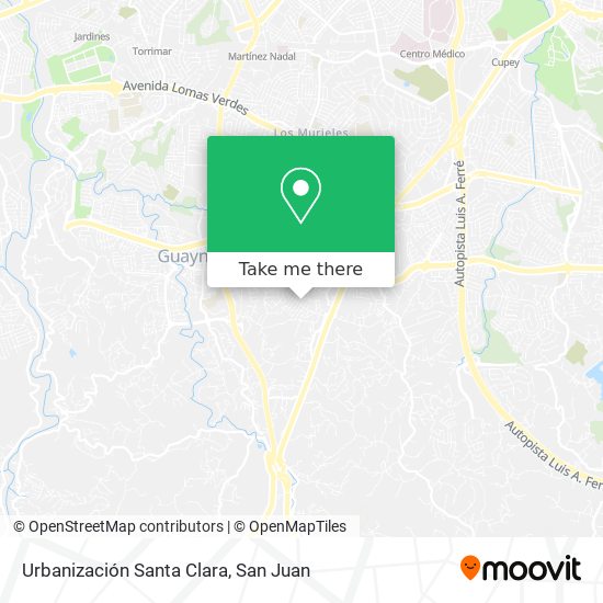 Urbanización Santa Clara map