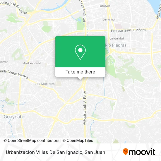 Mapa de Urbanización Villas De San Ignacio