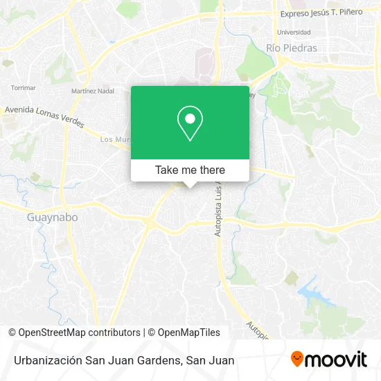 Mapa de Urbanización San Juan Gardens
