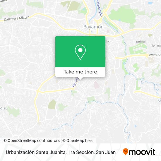 Urbanización Santa Juanita, 1ra Sección map