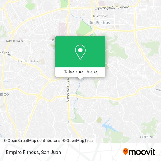 Empire Fitness map