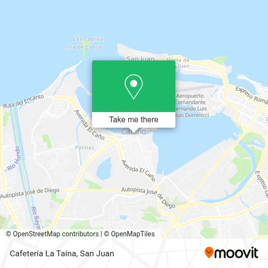 Mapa de Cafetería La Taína