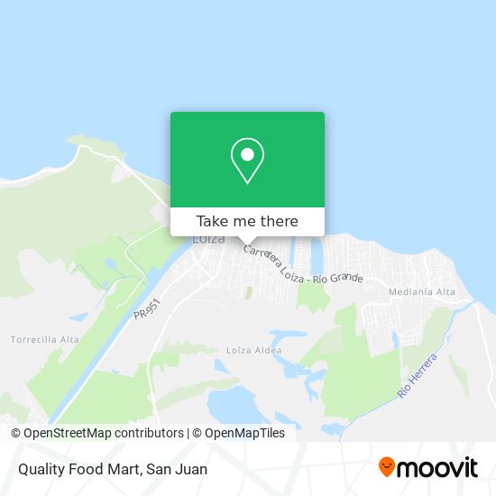Mapa de Quality Food Mart
