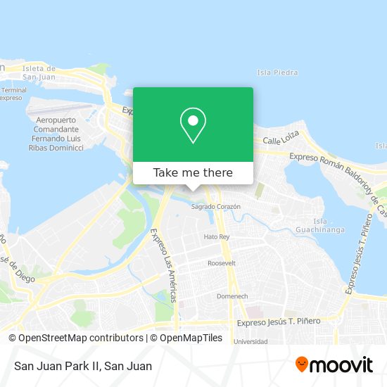 San Juan Park II map