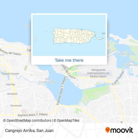 Cangrejo Arriba map