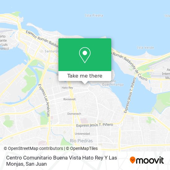 Mapa de Centro Comunitario Buena Vista Hato Rey Y Las Monjas