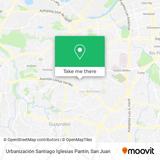 Mapa de Urbanización Santiago Iglesias Pantín