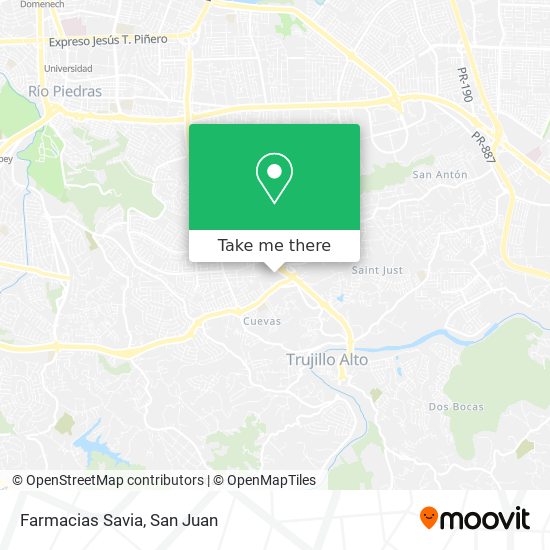 Farmacias Savia map