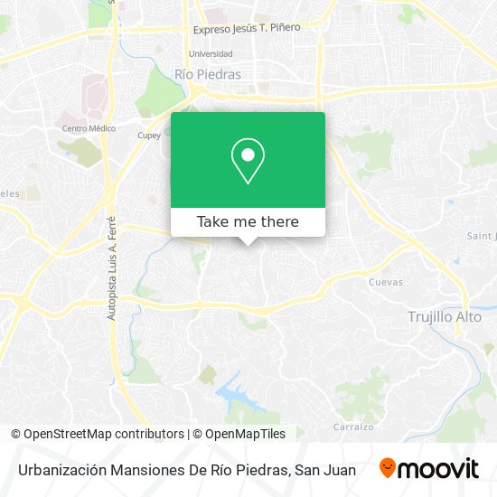 Urbanización Mansiones De Río Piedras map