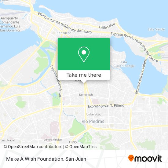 Make A Wish Foundation map