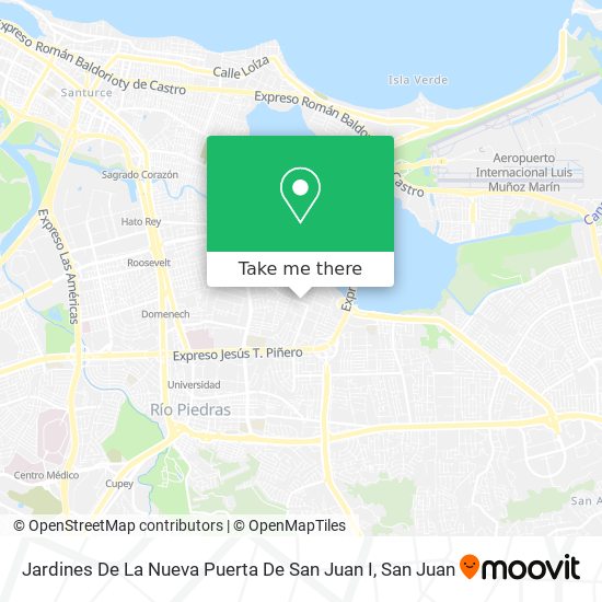 Mapa de Jardines De La Nueva Puerta De San Juan I